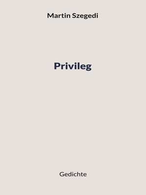 cover image of Privileg